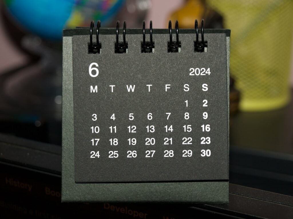 Photo Calendar scheduled appointment