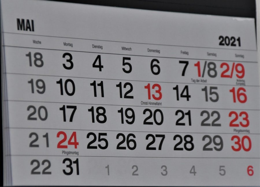 Photo Calendar scheduled appointment 
